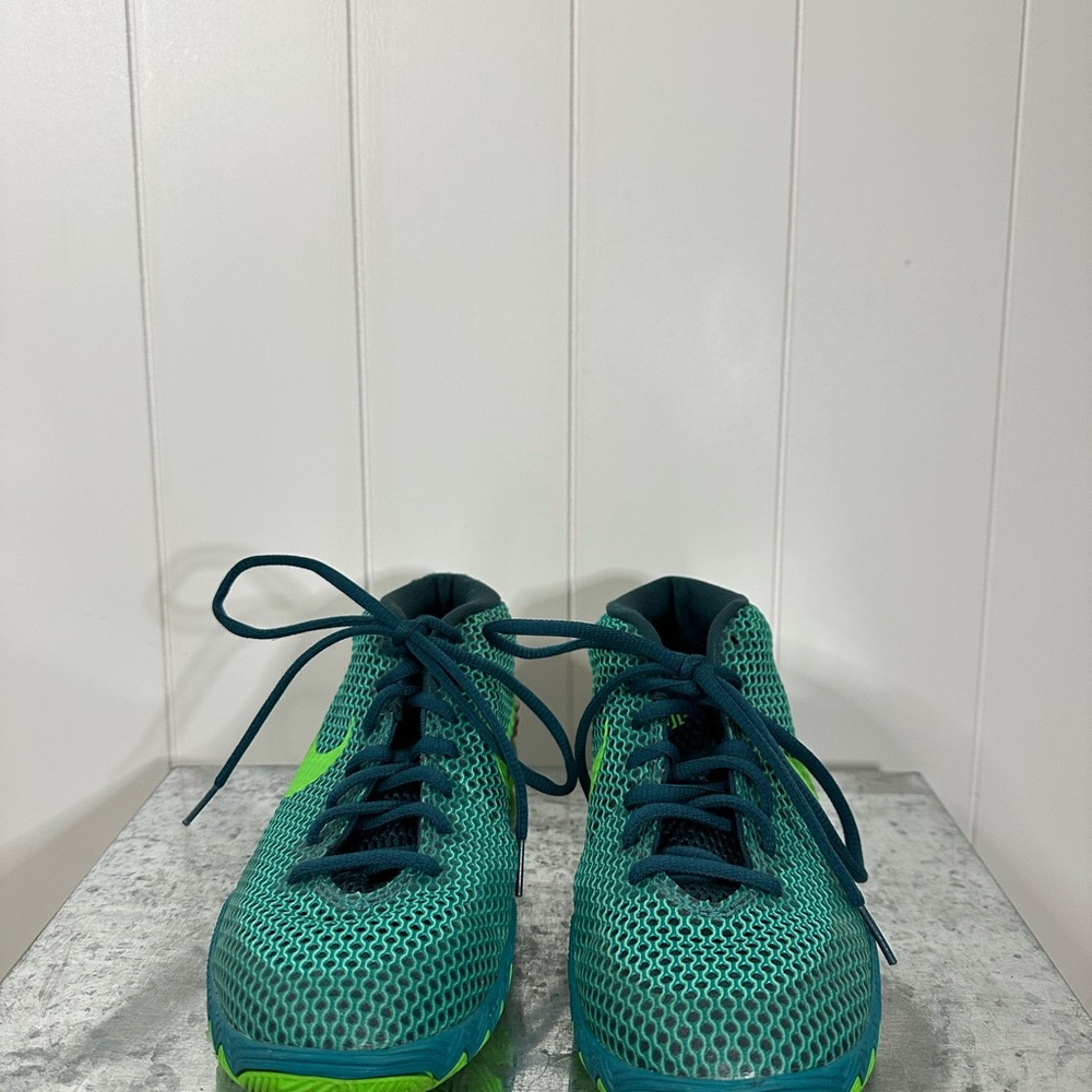 Nike Kids' Aqua and Lime Sneakers